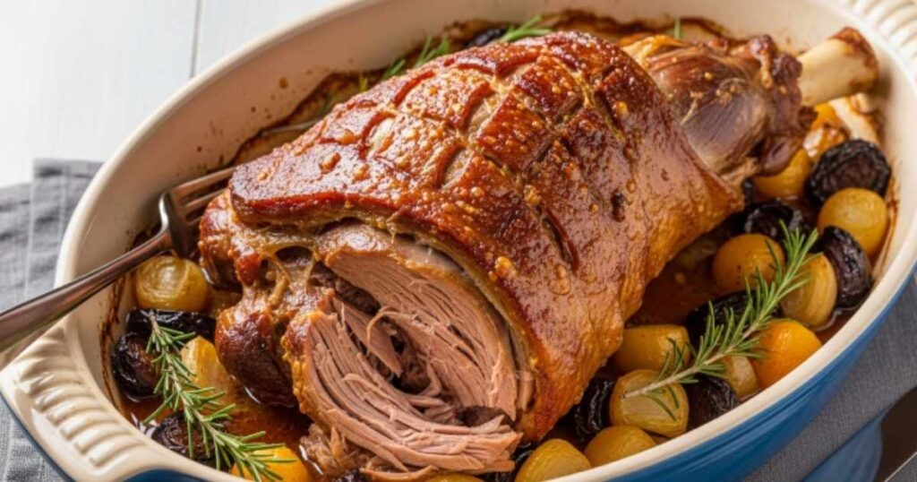 Mary Berry Slow Roast Lamb with Potatoes Recipe
