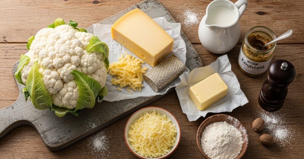 Essential Ingredients to Make Mary Berry Cauliflower Cheese