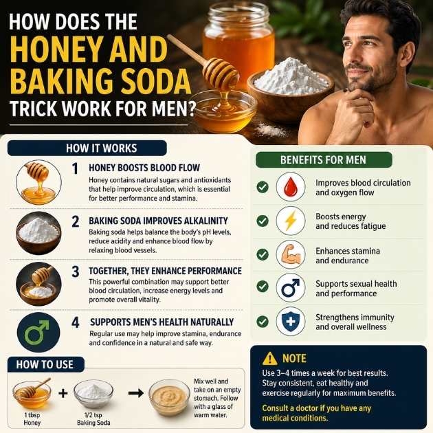 How Does the Honey and Baking Soda Trick Work for Men?