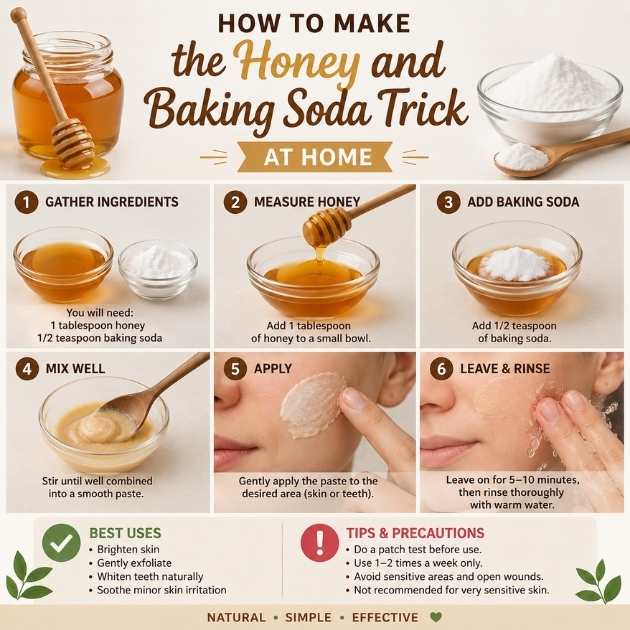 How to Make the Honey and Baking Soda Trick at Home