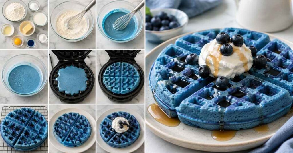 Blue Waffle Recipe – Easy Fluffy Breakfast Waffles